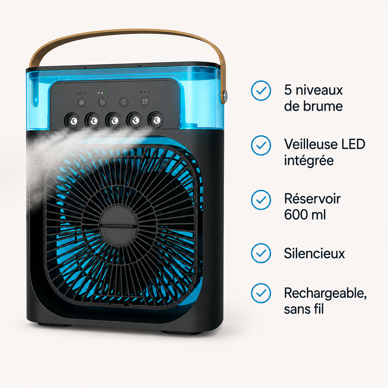 Mini Brumisateur Ventilateur LED